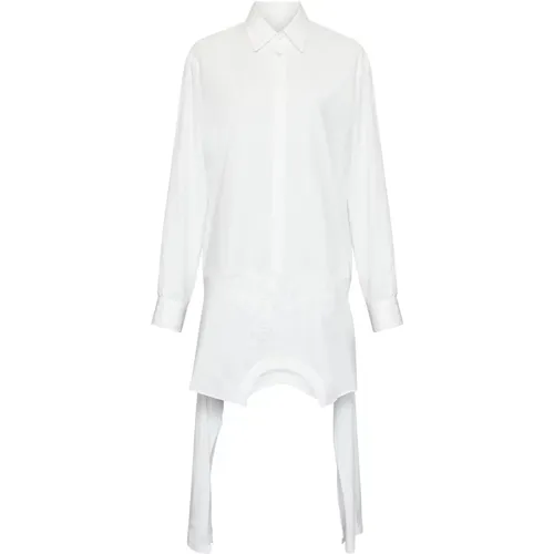 Poplin Shirt Dress , female, Sizes: S - MM6 Maison Margiela - Modalova