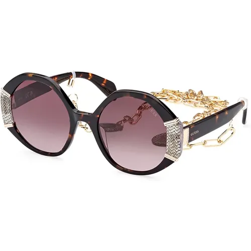 Stylish Sunglasses with Mirrored Lenses , female, Sizes: 54 MM - Guess - Modalova