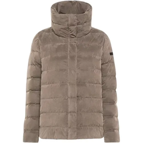 High-neck Cupro Fabric Tubular Puffer , female, Sizes: S - RRD - Modalova