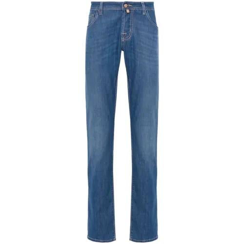 Slim Fit Mid-Rise Jeans , male, Sizes: W31, W32, W34 - Jacob Cohën - Modalova