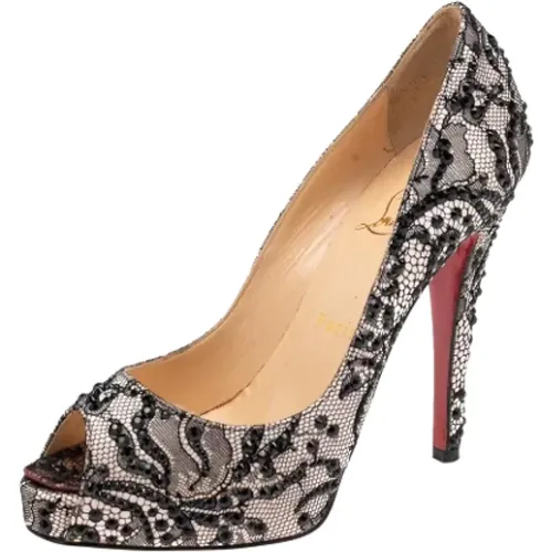 Pre-owned Lace heels , female, Sizes: 4 1/2 UK - Christian Louboutin Pre-owned - Modalova