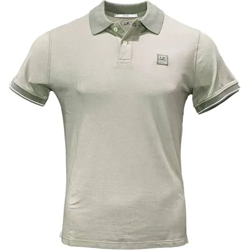 Green Sage Tacting Polo Shirt , male, Sizes: L - C.P. Company - Modalova
