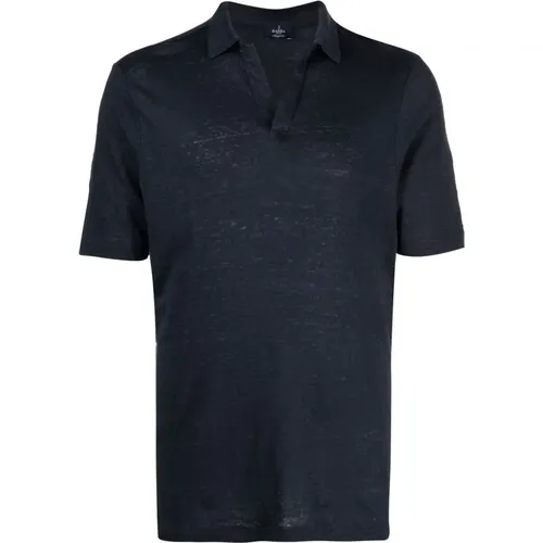 Linen Polo Shirt Made in Italy , male, Sizes: 2XL - Barba - Modalova