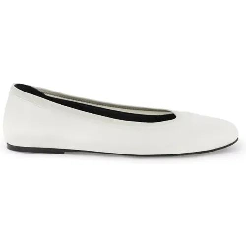 Satin Ballet Flats with Elasticized Trim , female, Sizes: 5 UK, 4 UK, 3 UK, 6 UK - Loulou Studio - Modalova