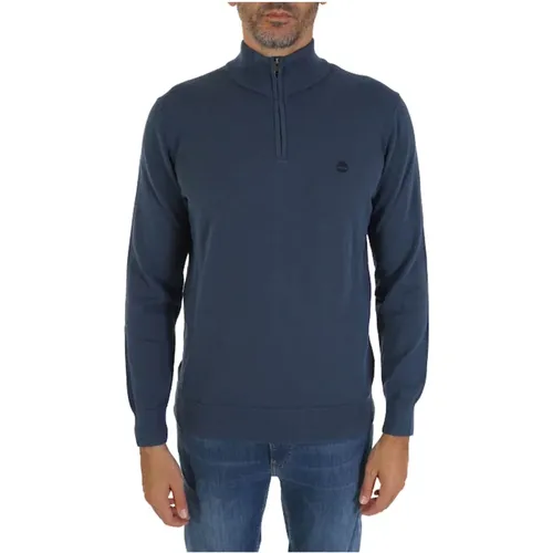 Blauer Zip Pullover Williams River , Herren, Größe: 3XL - Timberland - Modalova