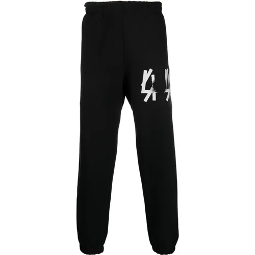 Hole Sweatpants , male, Sizes: L - 44 Label Group - Modalova