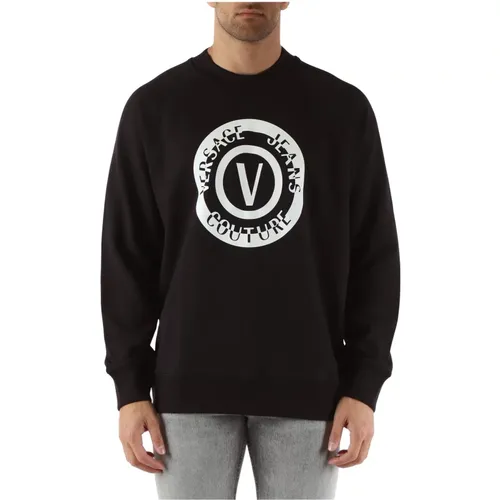Relaxed Fit Cotton Sweatshirt , male, Sizes: M, XS, S - Versace Jeans Couture - Modalova