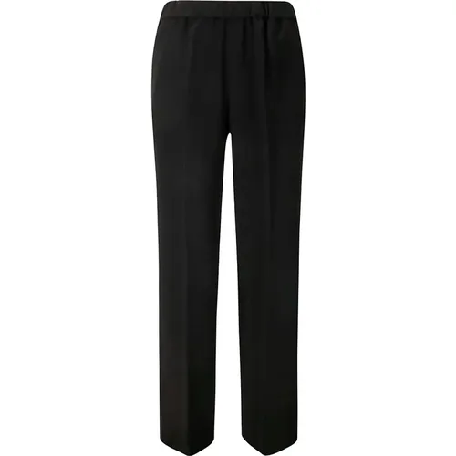 Straight Leg Trousers with Vents , female, Sizes: XS - Alberto Biani - Modalova