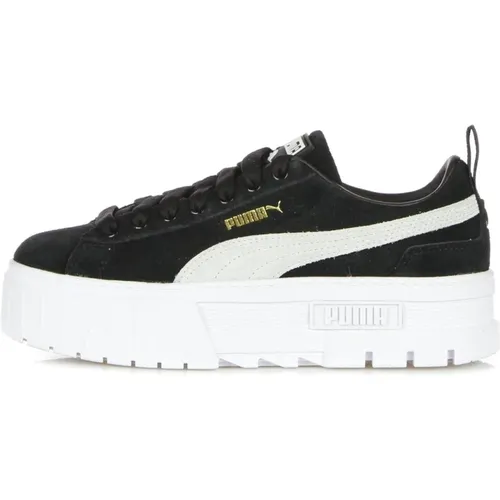 White Mayze Low Sneaker , female, Sizes: 5 1/2 UK - Puma - Modalova