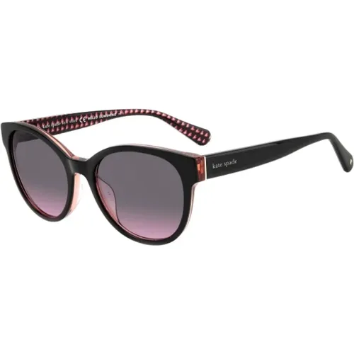 Schwarze Acetat Damen Sonnenbrille - Kate Spade - Modalova