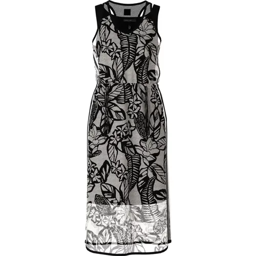 Sportives Kleid aus bedrucktem Mesh , Damen, Größe: XL - Marc Cain - Modalova