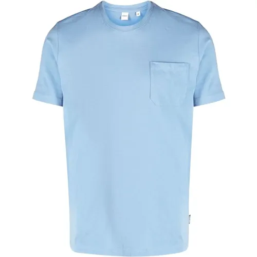 Blaues Casual T-Shirt für Männer , Herren, Größe: S - Aspesi - Modalova