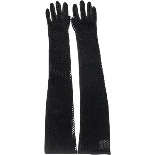 Pre-owned Leder gloves , unisex, Größe: ONE Size - Versace Pre-owned - Modalova