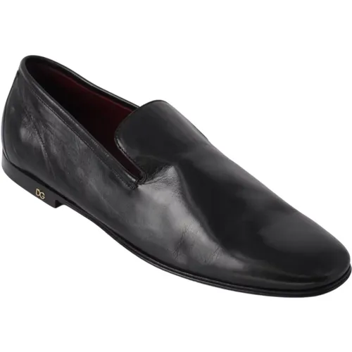 Loafers , male, Sizes: 8 UK - Dolce & Gabbana - Modalova