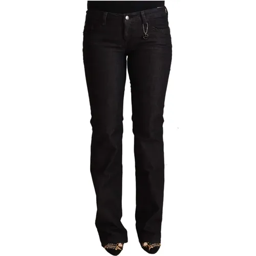 Schwarze Low Waist Skinny Denim Jeans , Damen, Größe: W25 - Costume National - Modalova