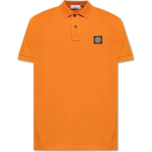 Polo-Shirt mit Logo-Patch , Herren, Größe: 2XL - Stone Island - Modalova
