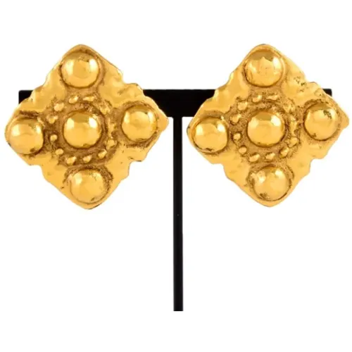 Pre-owned Metal earrings , female, Sizes: ONE SIZE - Chanel Vintage - Modalova