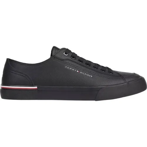 Schwarze Vulc Sneakers für Männer , Herren, Größe: 43 EU - Tommy Hilfiger - Modalova