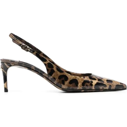 Ha93M Slingback Shoes , female, Sizes: 3 1/2 UK, 4 1/2 UK, 4 UK - Dolce & Gabbana - Modalova
