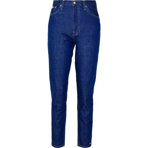 Mom Jeans Lange Hose , Damen, Größe: W26 - Calvin Klein Jeans - Modalova