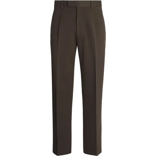 Cotton/Wool Trousers with Pockets , male, Sizes: XL, M, 2XL, L - Ermenegildo Zegna - Modalova