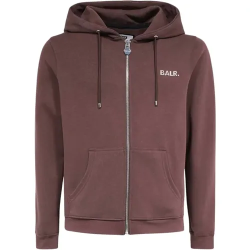 Ribbed Knit Full Zip Hoodie , Herren, Größe: 2XL - BALR. - Modalova