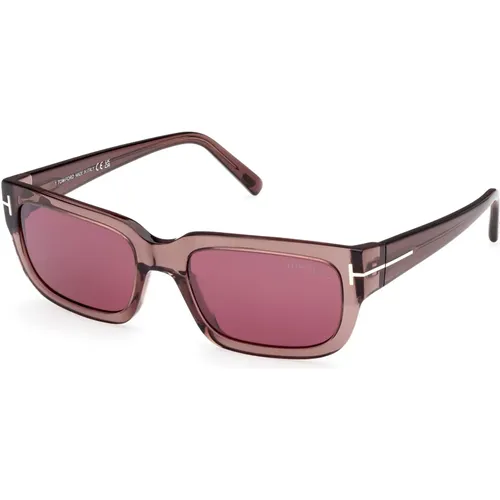 Bordeaux Sunglasses Ezra FT 1075 , unisex, Sizes: 54 MM - Tom Ford - Modalova