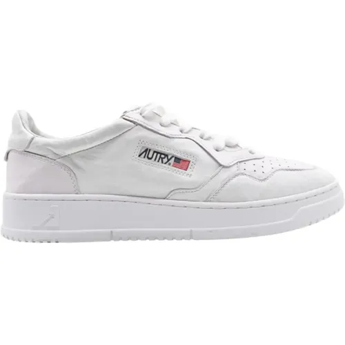 Sg10 01 Niedrige Solide Weiße Sneakers - Autry - Modalova
