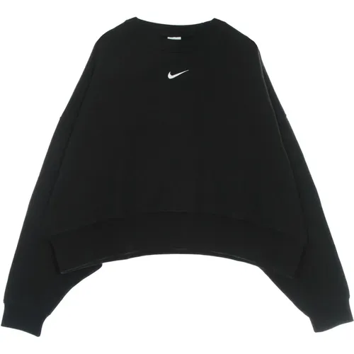 Oversize Crewneck Sweatshirt /White , female, Sizes: L - Nike - Modalova