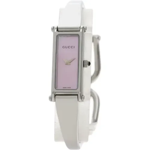 Pre-owned Lilla stainless steel Gucci Watch , female, Sizes: ONE SIZE - Gucci Vintage - Modalova