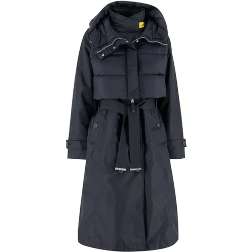 Detachable Double-Layer Coat with Wide Hood , female, Sizes: S, M, XS - Parajumpers - Modalova