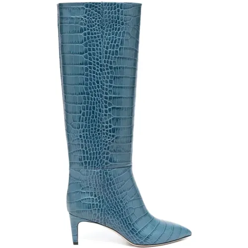 High Boots,Eleganter Brauner Stiletto-Stiefel - Paris Texas - Modalova