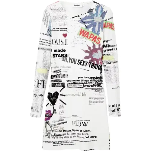 Kurzes Kleid , Damen, Größe: XL - Desigual - Modalova