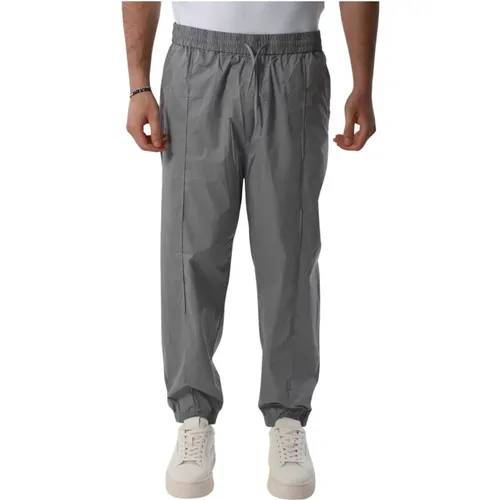 Cotton Elastic Waist Pants , male, Sizes: W34 - Armani Exchange - Modalova