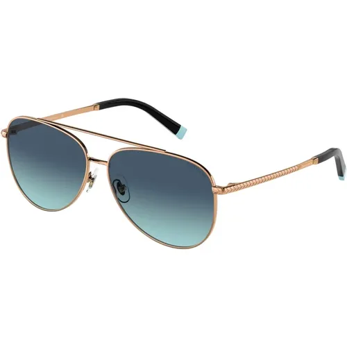 Rose Gold/Blue Shaded Sunglasses - Tiffany - Modalova