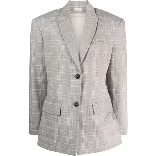 Graue Wollmischung-Blazer - The Mannei - Modalova