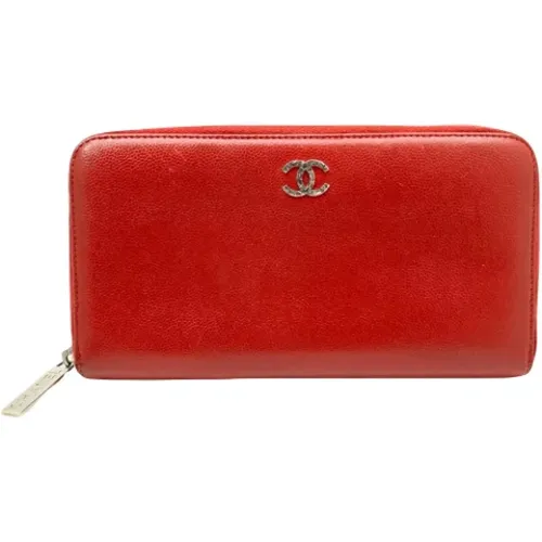 Pre-owned Leather wallets , female, Sizes: ONE SIZE - Chanel Vintage - Modalova