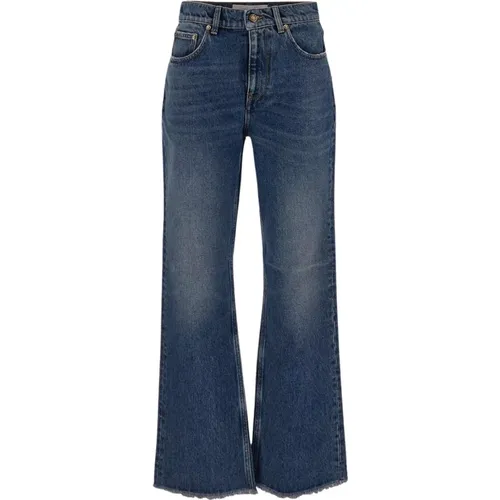 Cropped Flare Jeans , Damen, Größe: W29 - Golden Goose - Modalova