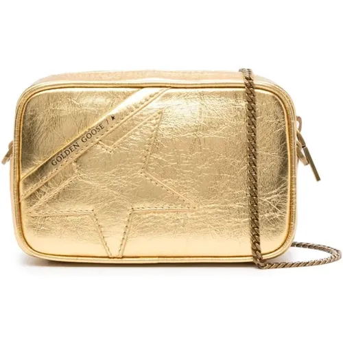 Gold Laminate Mini Bag , female, Sizes: ONE SIZE - Golden Goose - Modalova
