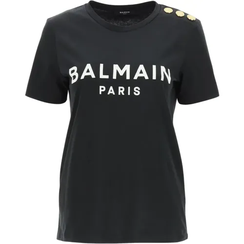 T-Shirt Sweatshirt , female, Sizes: XS, S - Balmain - Modalova