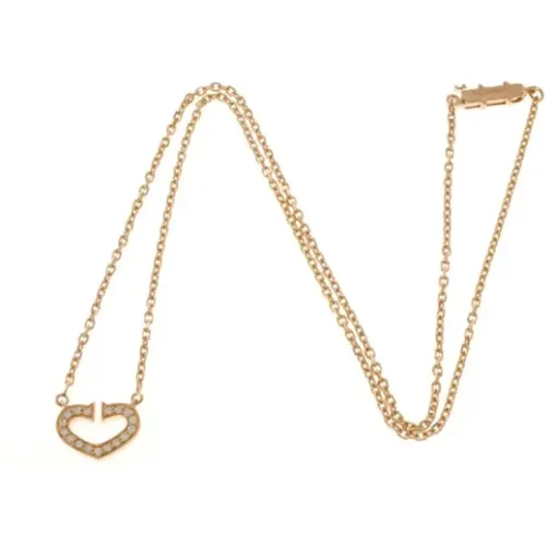 Pre-owned Rose Gold necklaces , female, Sizes: ONE SIZE - Cartier Vintage - Modalova