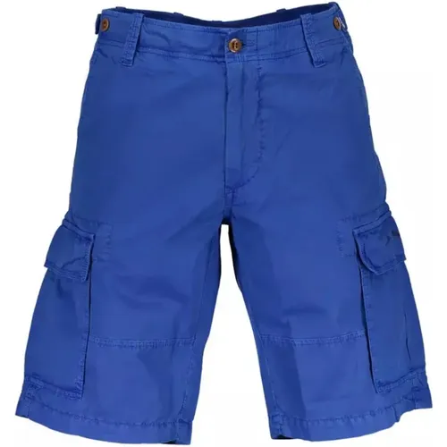 Blaue Baumwolljeans Hose Bermuda , Herren, Größe: W30 - Gant - Modalova