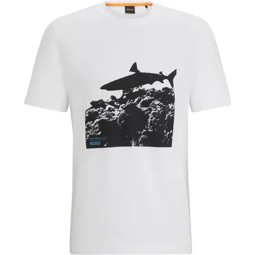 Sea Horse T-shirt , male, Sizes: 2XL - Hugo Boss - Modalova