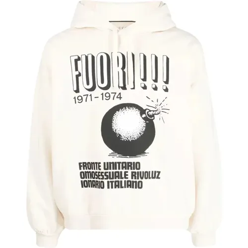 Printed Hoodie Sweatshirt , male, Sizes: S - Gucci - Modalova