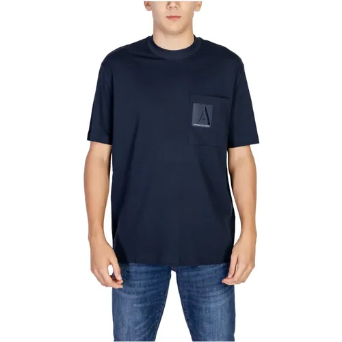 Herren T-Shirt und Polo Kollektion , Herren, Größe: L - Armani Exchange - Modalova