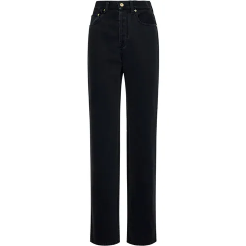 Schwarze Denim High Waist Jeans , Damen, Größe: W26 - Jacquemus - Modalova