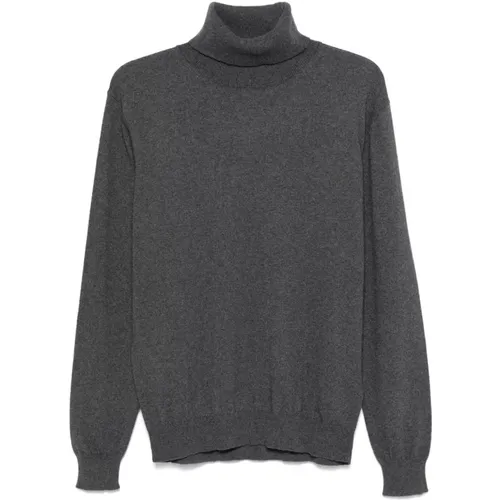 Cashmere Silk Grey Sweater , male, Sizes: 2XL, 3XL, XL, S - Dondup - Modalova