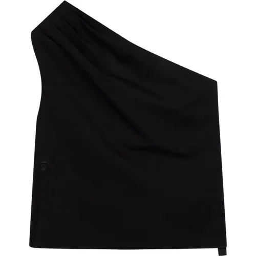 Ein Schulter asymmetrisches Top aus Baumwolle , Damen, Größe: XS - 10Days - Modalova