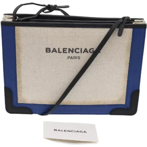 Gebrauchte weiße Leinwand-Schultertasche - Balenciaga Vintage - Modalova
