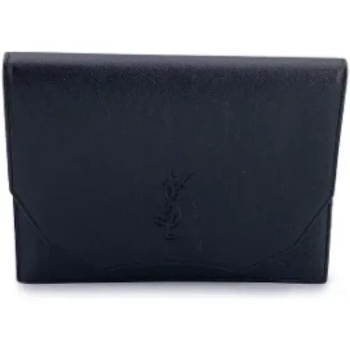 Pre-owned Leather clutches , female, Sizes: ONE SIZE - Yves Saint Laurent Vintage - Modalova